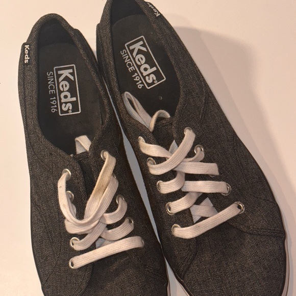 Dark Gray Keds - Ladies 8 - EUC - Picture 2 of 4